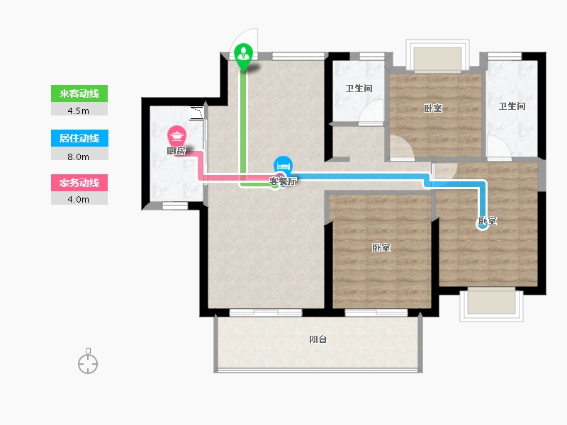 云南省-楚雄彝族自治州-天一公园首府-89.00-户型库-动静线