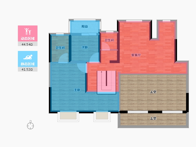 陕西省-西安市-南湖7号-107.27-户型库-动静分区