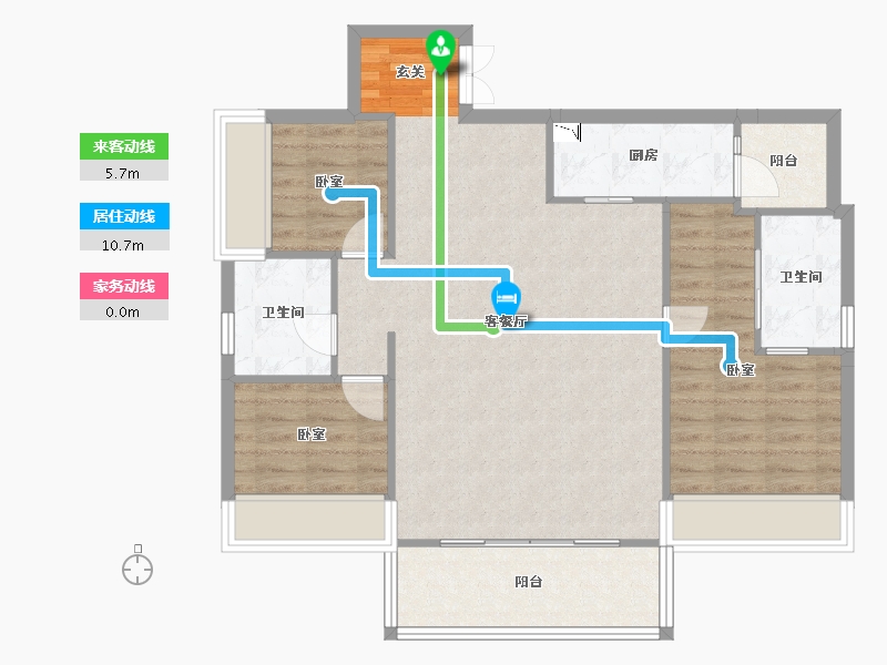 陕西省-汉中市-大华尚府-90.08-户型库-动静线