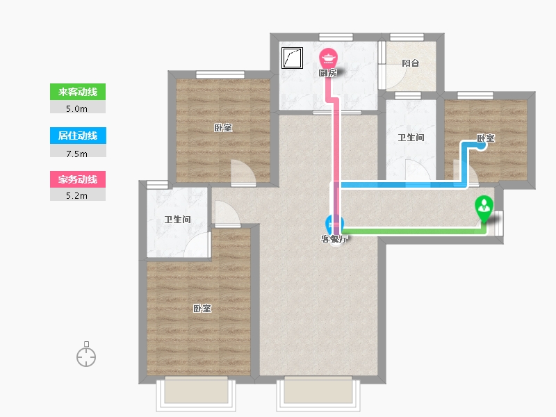 甘肃省-兰州市-保利领秀山-81.27-户型库-动静线