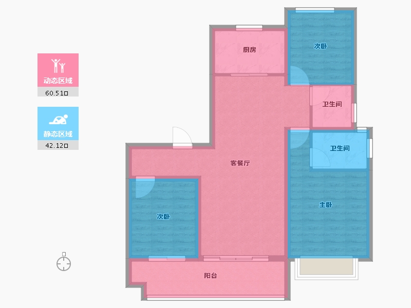 江苏省-徐州市-金鹏学府-92.00-户型库-动静分区