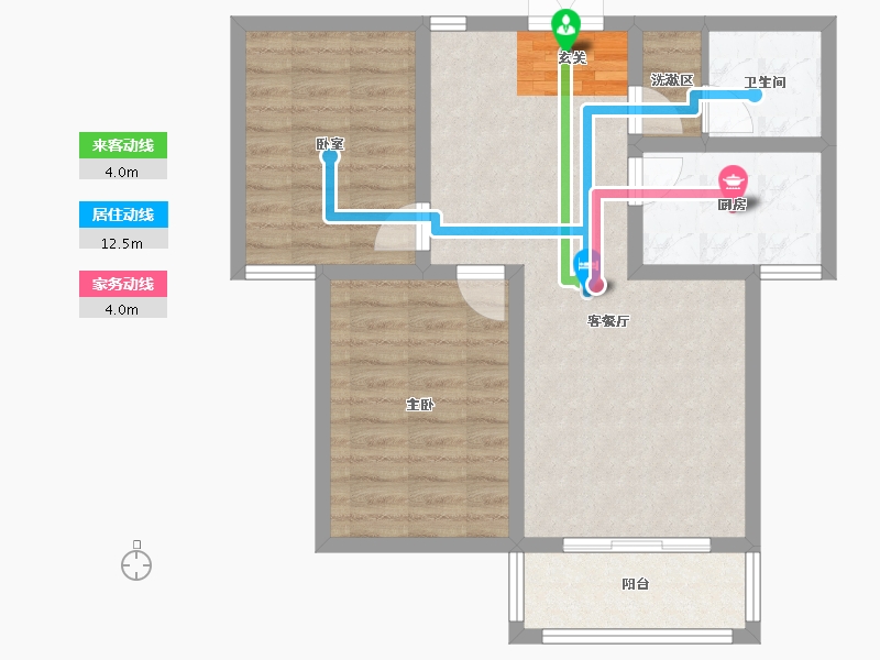 甘肃省-兰州市-盛世和平居-68.91-户型库-动静线