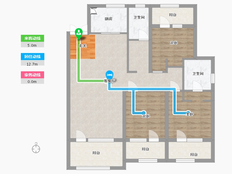 黑龙江省-哈尔滨市-凯利汽车欢乐广场-99.70-户型库-动静线