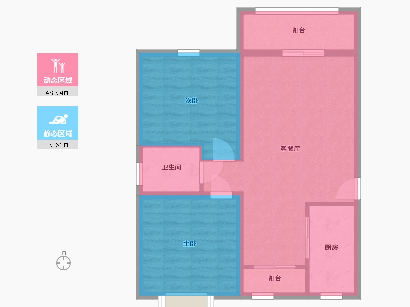 陕西省-西安市-世纪优盘-66.23-户型库-动静分区