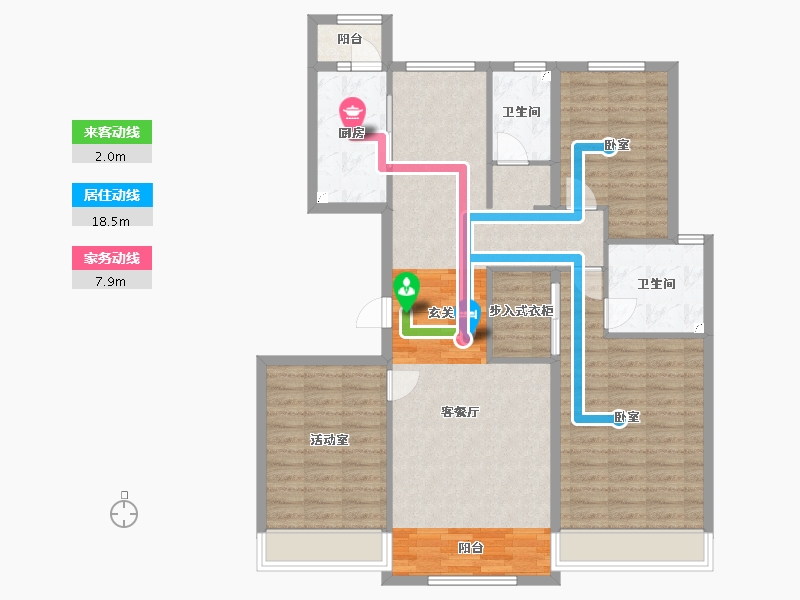 甘肃省-兰州市-保利领秀山-110.54-户型库-动静线