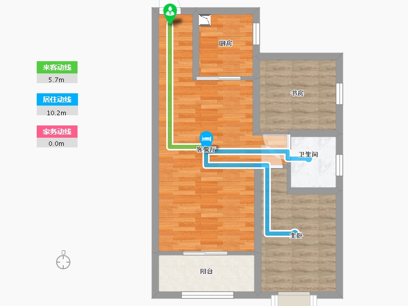 陕西省-西安市-望贤城启-57.39-户型库-动静线