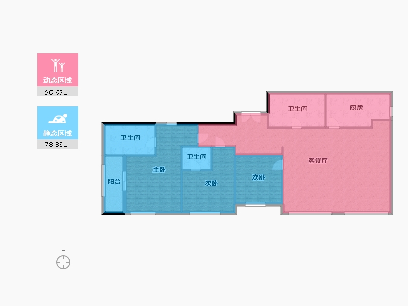 陕西省-西安市-华侨城天鹅堡五期-162.19-户型库-动静分区