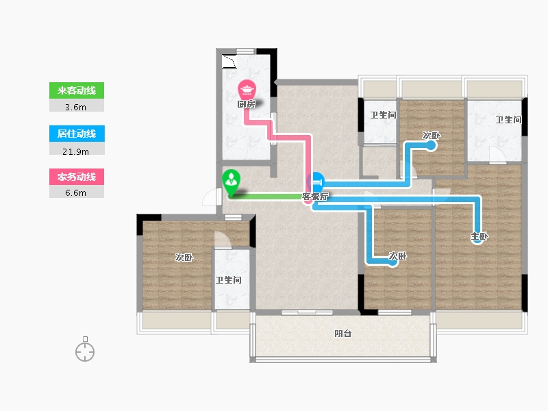 江苏省-盐城市-建湖碧桂园-144.00-户型库-动静线