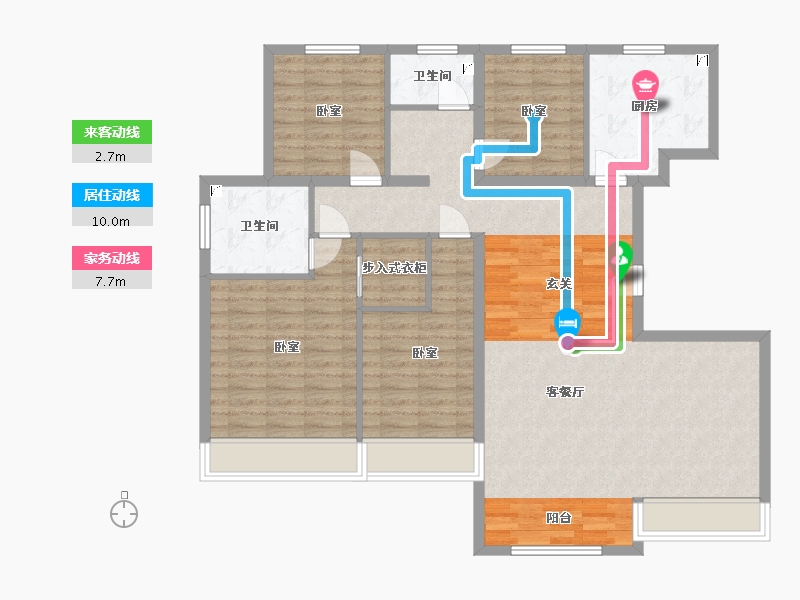 甘肃省-兰州市-保利领秀山-119.55-户型库-动静线