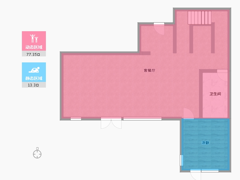 黑龙江省-哈尔滨市-融创建荣·松江宸院-82.24-户型库-动静分区