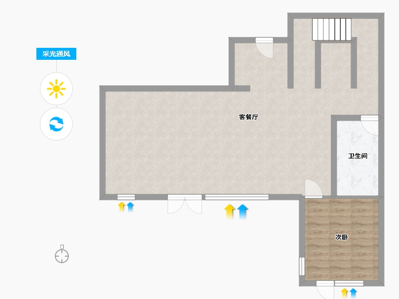 黑龙江省-哈尔滨市-融创建荣·松江宸院-82.24-户型库-采光通风