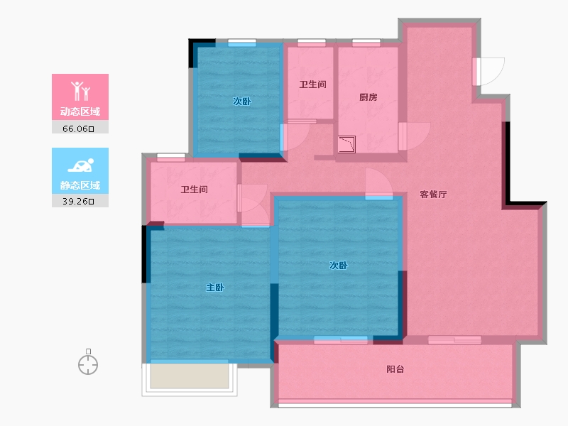 江苏省-盐城市-港龙华侨新城-92.99-户型库-动静分区