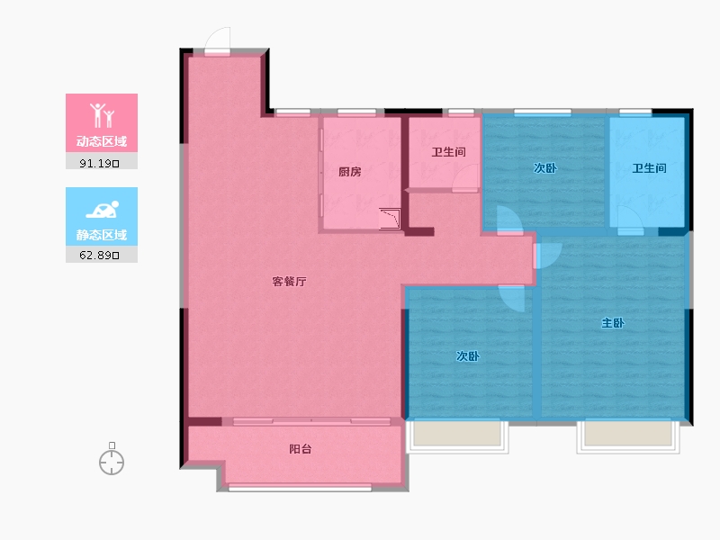 陕西省-榆林市-领航·君宸-141.00-户型库-动静分区