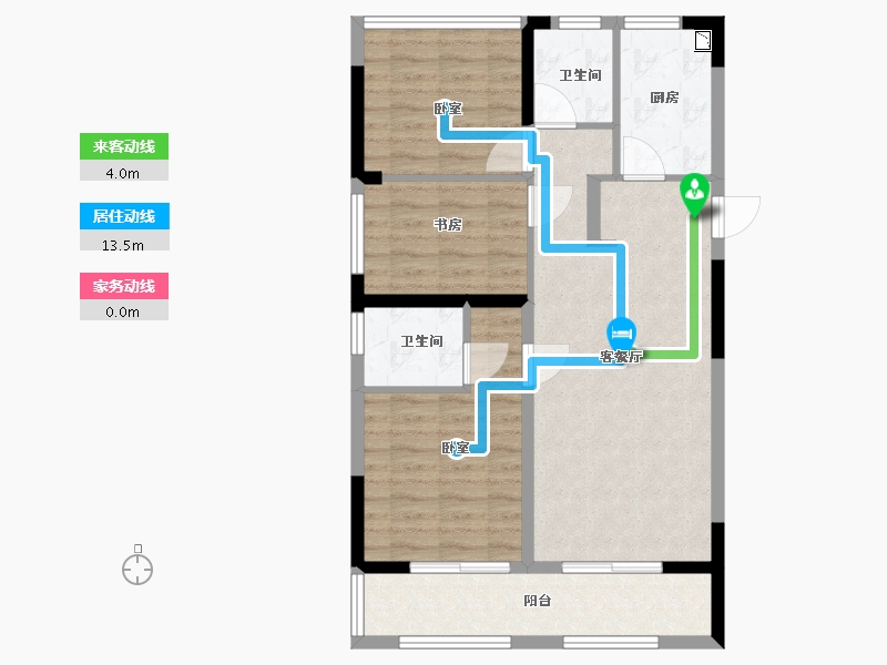 江苏省-苏州市-越秀江南悦府-78.99-户型库-动静线