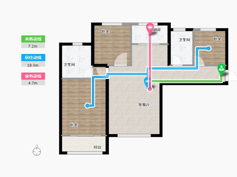 甘肃省-天水市-福田天水中心-102.37-户型库-动静线