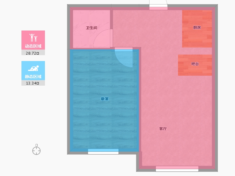 辽宁省-大连市-海脉未来城二期-37.98-户型库-动静分区