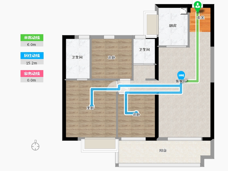 江苏省-盐城市-碧桂园剑桥郡-92.01-户型库-动静线