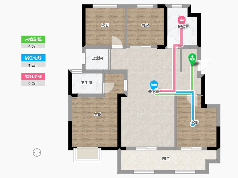 江苏省-盐城市-童翰苑-92.00-户型库-动静线