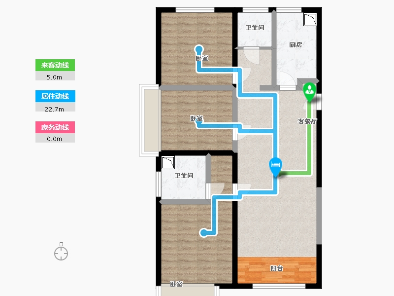 内蒙古自治区-包头市-包头昆区吾悦华府-94.00-户型库-动静线