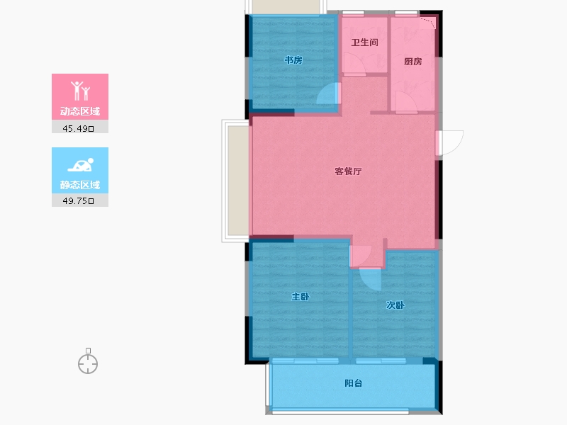 云南省-保山市-腾冲凤凰保集伊甸园-86.15-户型库-动静分区