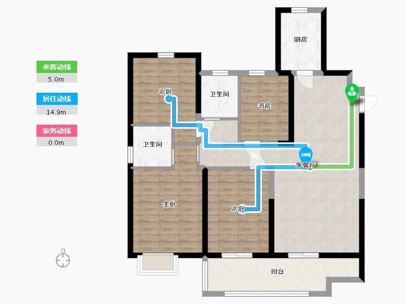 江苏省-盐城市-港龙华侨新城-108.01-户型库-动静线