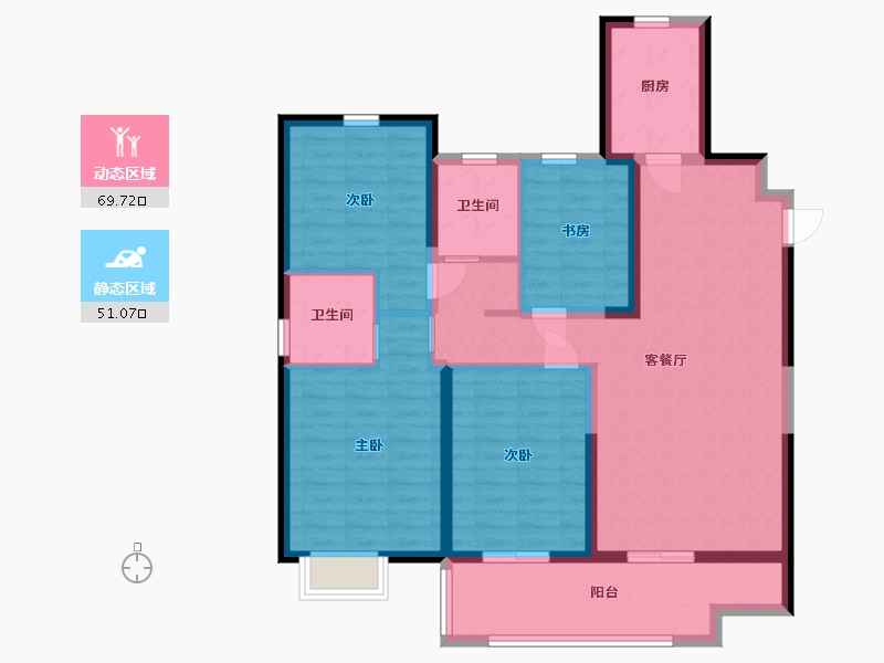 江苏省-盐城市-港龙华侨新城-108.01-户型库-动静分区