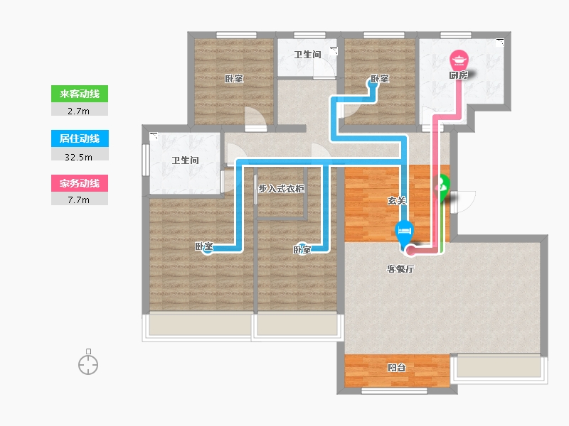 甘肃省-兰州市-保利领秀山-119.40-户型库-动静线