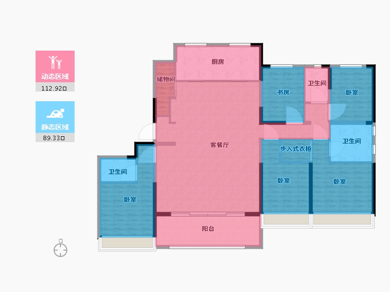 江苏省-苏州市-国泰.云栖-185.00-户型库-动静分区