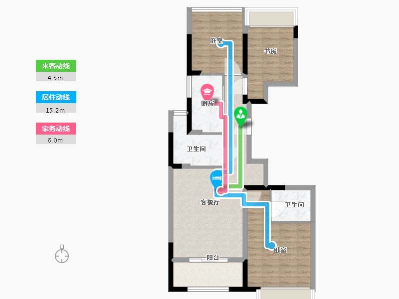 江苏省-苏州市-越秀江南悦府-77.98-户型库-动静线