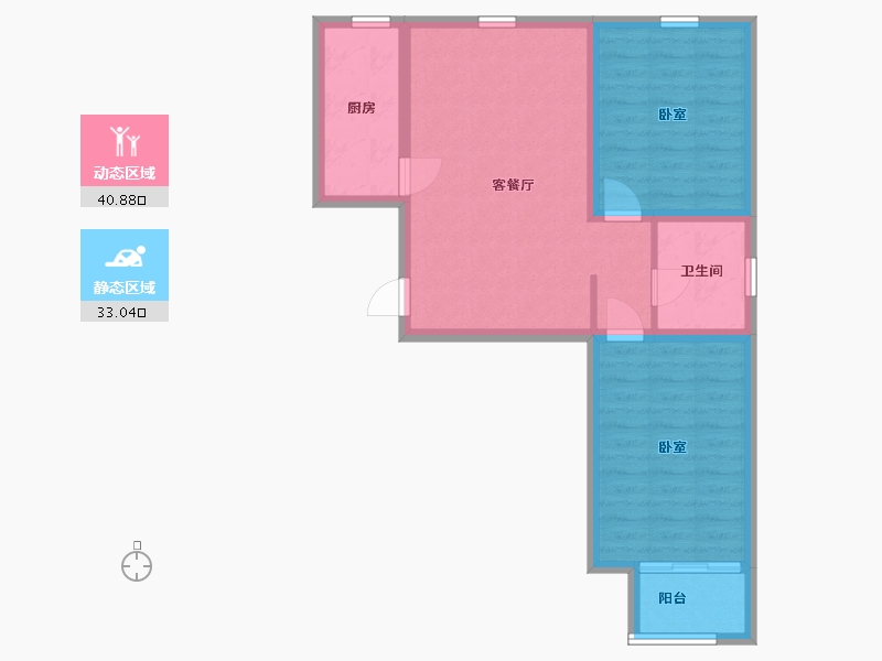 山西省-太原市-怡和天润园-65.87-户型库-动静分区