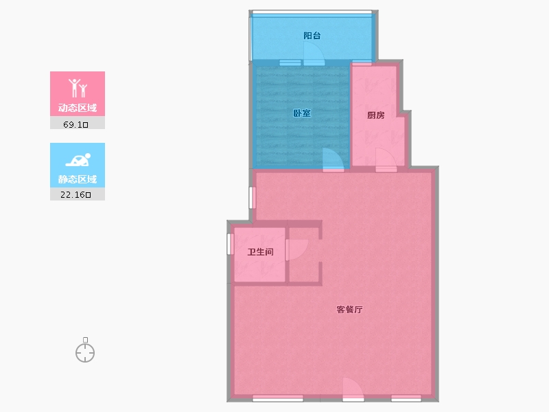 甘肃省-兰州市-保利领秀山-82.99-户型库-动静分区