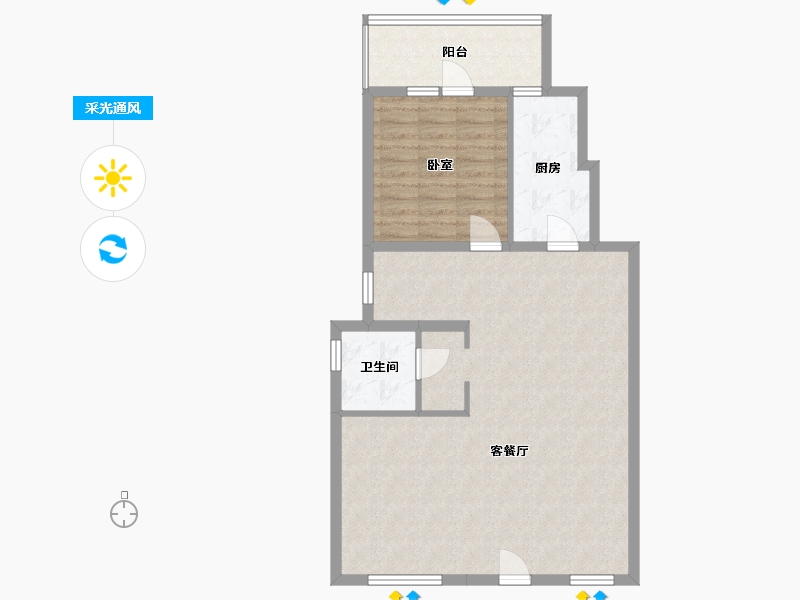 甘肃省-兰州市-保利领秀山-82.99-户型库-采光通风