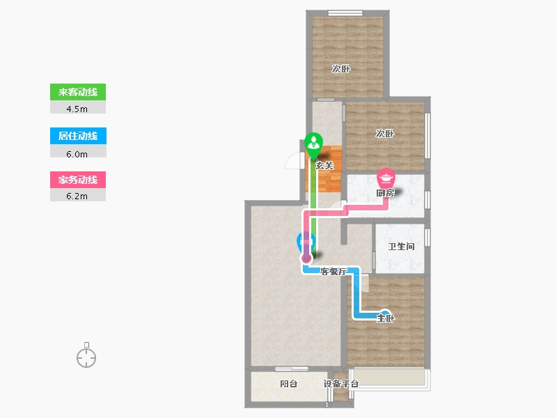 黑龙江省-哈尔滨市-融创建荣·松江宸院-92.81-户型库-动静线