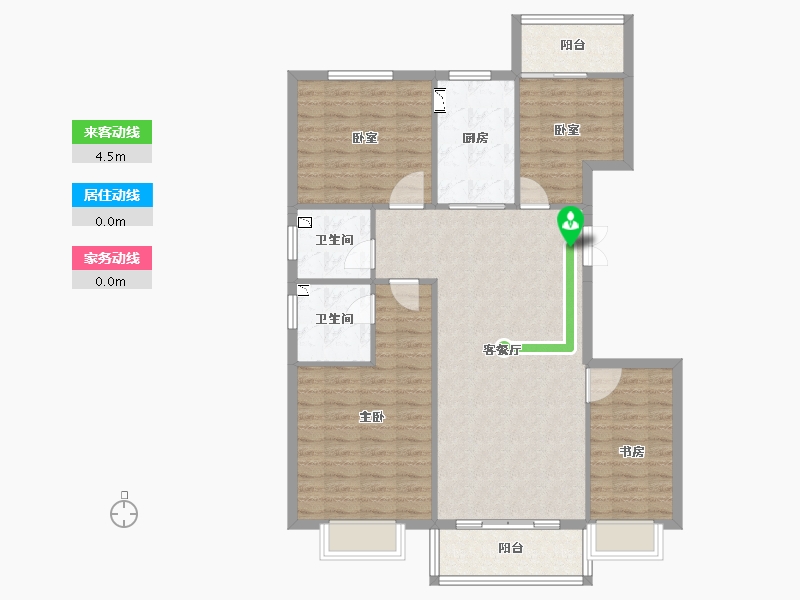 甘肃省-兰州市-中国铁建云公馆-108.30-户型库-动静线