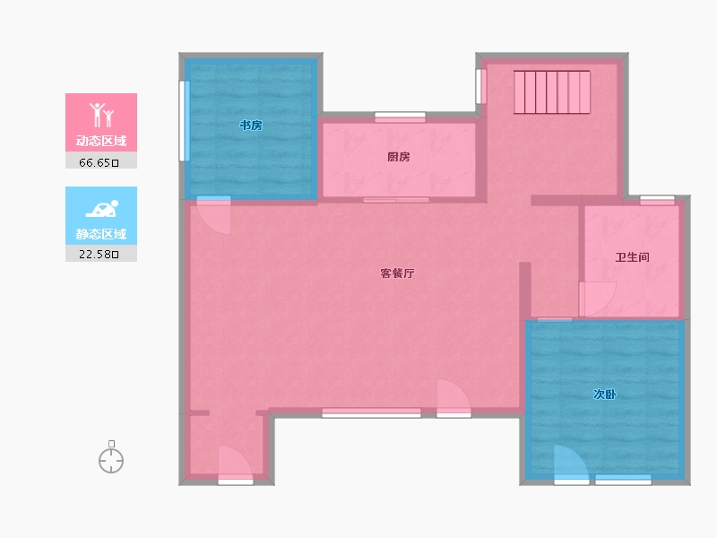 黑龙江省-哈尔滨市-融创建荣·松江宸院-80.80-户型库-动静分区