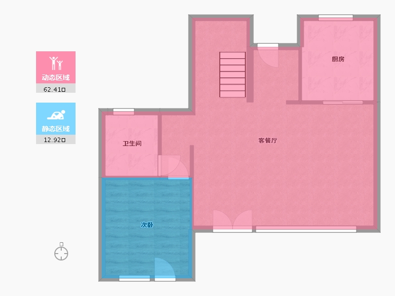 黑龙江省-哈尔滨市-融创建荣·松江宸院-69.26-户型库-动静分区