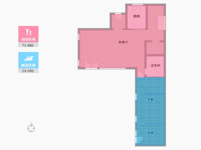 黑龙江省-哈尔滨市-融创建荣·松江宸院-91.44-户型库-动静分区