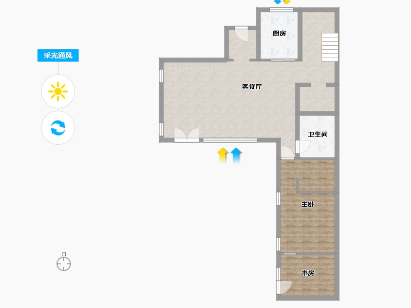 黑龙江省-哈尔滨市-融创建荣·松江宸院-91.44-户型库-采光通风