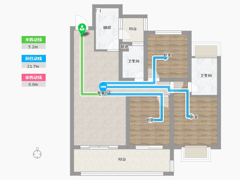 云南省-楚雄彝族自治州-万景·彝海学府-81.54-户型库-动静线