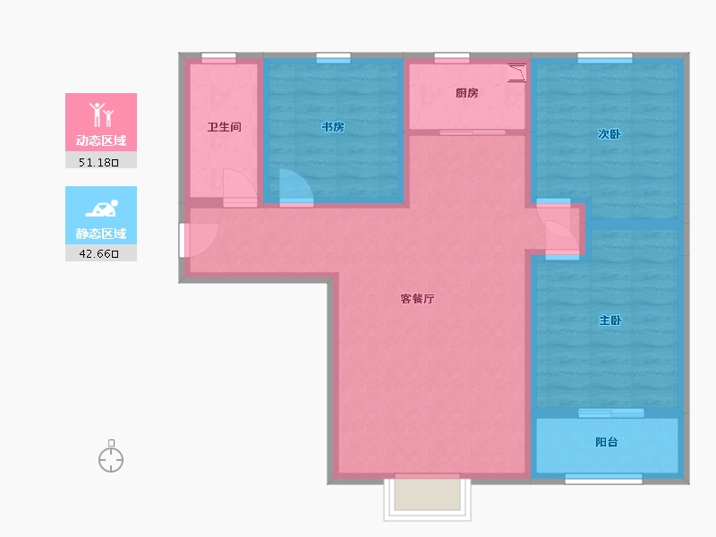 陕西省-西安市-望贤城启-83.10-户型库-动静分区