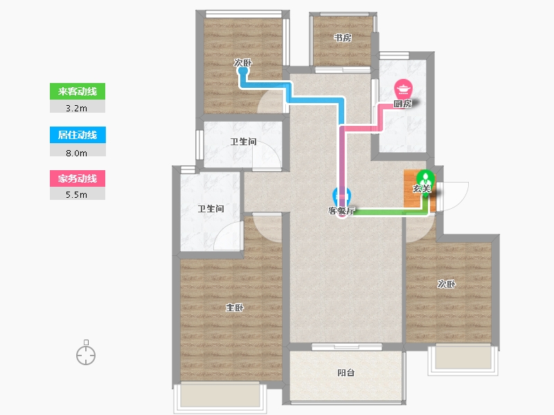 江苏省-南京市-世茂城品-94.01-户型库-动静线