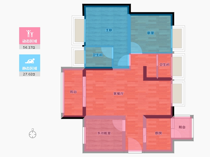 广西壮族自治区-百色市-德能盛世靖城-73.22-户型库-动静分区