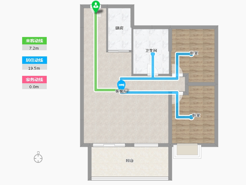 山西省-太原市-电建地产·晋中洺悦宸苑-90.70-户型库-动静线