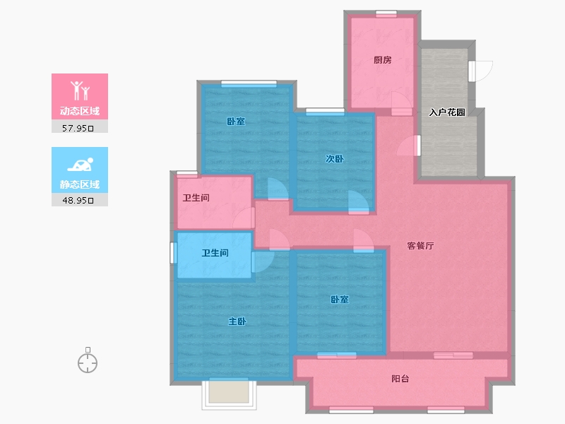 江苏省-镇江市-路劲·港欣城-101.99-户型库-动静分区