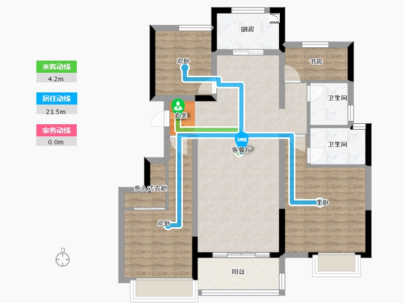 江苏省-苏州市-锦绣东方·国风小镇-94.09-户型库-动静线