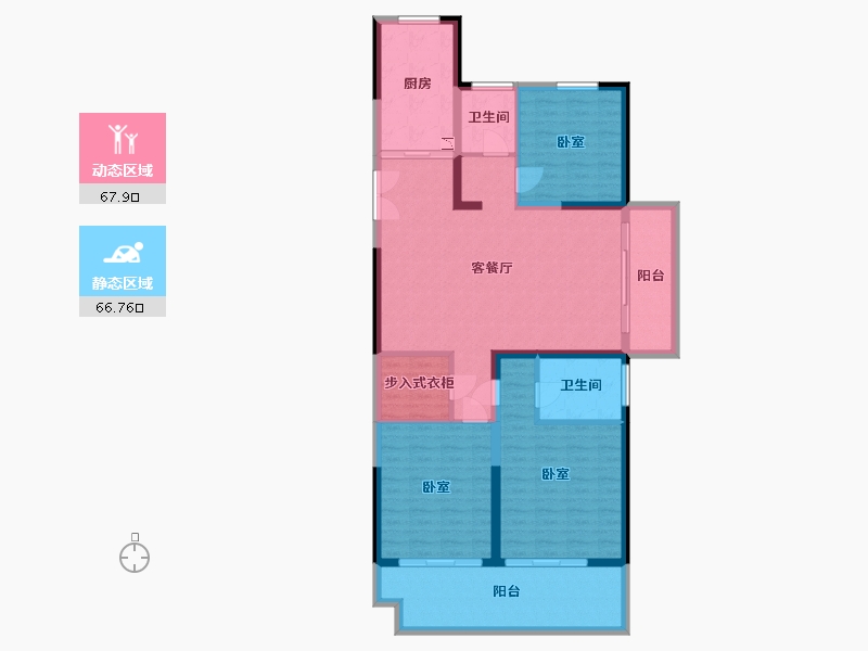 江苏省-镇江市-万善上院·云上-122.00-户型库-动静分区