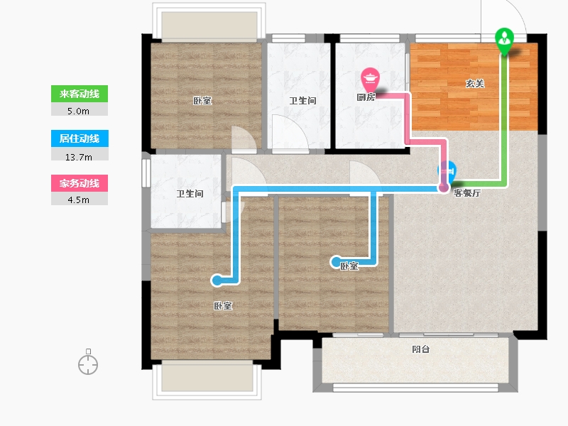 江西省-抚州市-华章硕丰八方城-90.00-户型库-动静线