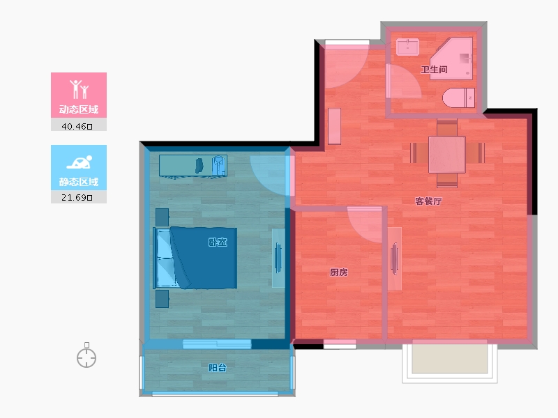 陕西省-西安市-枫林一品-55.99-户型库-动静分区