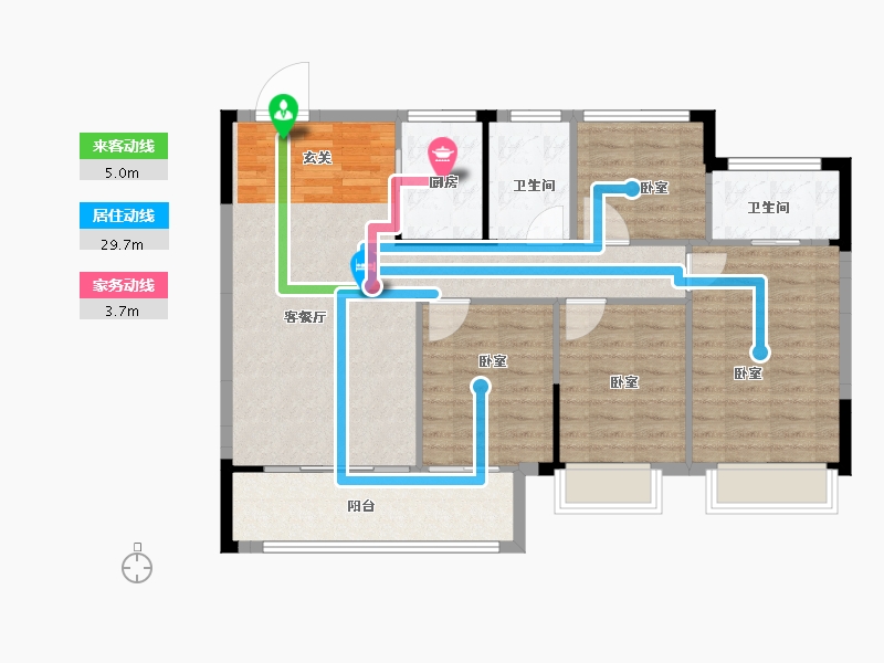 江西省-抚州市-华章硕丰八方城-99.00-户型库-动静线