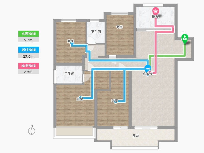 江苏省-镇江市-昌建融创·湖润园-112.00-户型库-动静线